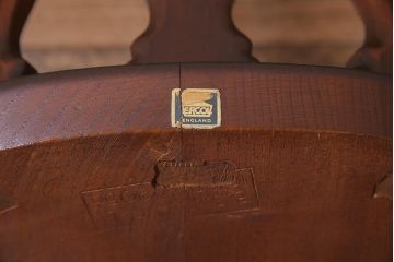 ヴィンテージ家具　イギリスビンテージ　ERCOL(アーコール)　上品な佇まいのシスルバックチェア(ダイニングチェア、椅子)(R-038183)