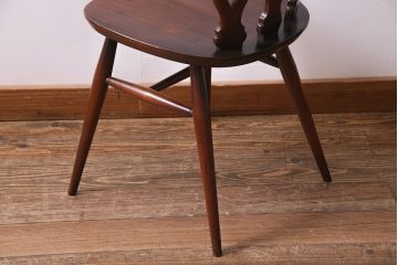 ヴィンテージ家具　イギリスビンテージ　ERCOL(アーコール)　上品な佇まいのシスルバックチェア(ダイニングチェア、椅子)(R-038184)