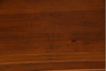 レトロ家具　昭和初期　ヒノキ材　柔らかな木の風合いが魅力のガラスケース(ショーケース、陳列棚)(R-038186)