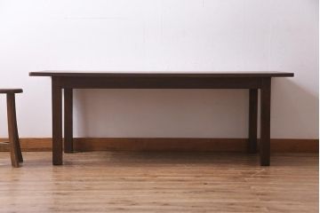 和製ビンテージ　レトロ家具　シンプルなデザインが魅力のローテーブル(R-038190)