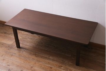 和製ビンテージ　レトロ家具　シンプルなデザインが魅力のローテーブル(R-038190)