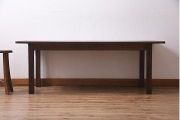 レトロ家具　シンプルなデザインが魅力のローテーブル(センターテーブル)(R-038190)