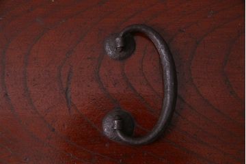 アンティーク家具　古民具・骨董　三方ケヤキ材　江戸明治期　味わい深い佇まいの船箪笥(舟箪笥、掛硯型、懸硯型、小引き出し)
