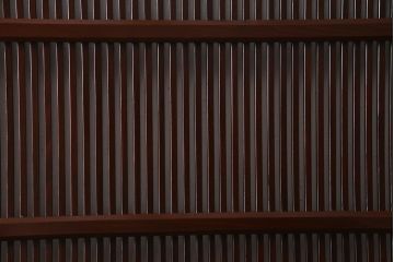 アンティーク建具　和製アンティーク　ダイヤ・結霜ガラス　レトロなガラス入りの格子戸2枚セット(ガラス帯戸、引き戸、建具)(R-038198)