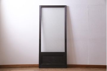 アンティーク建具　和製アンティーク　大判のダイヤガラスが魅力のガラス戸1枚(R-038199)