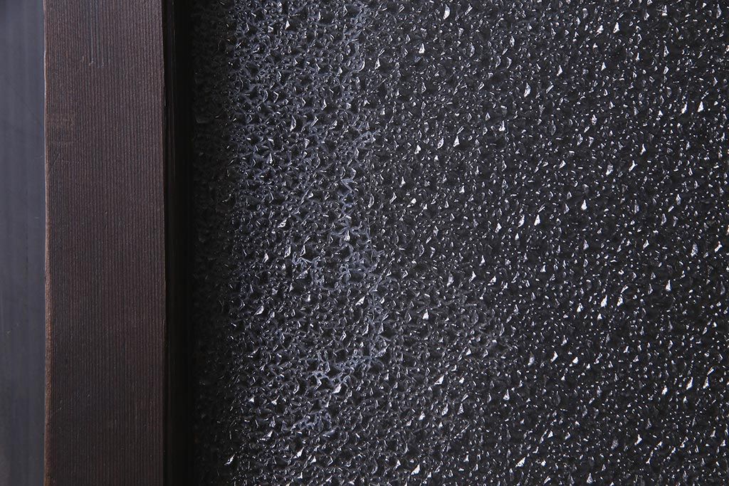 アンティーク建具　和製アンティーク　大判のダイヤガラスが魅力のガラス戸1枚(R-038199)