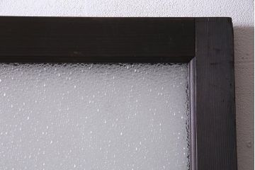 アンティーク建具　和製アンティーク　大判のダイヤガラスが魅力のガラス戸1枚(R-038199)