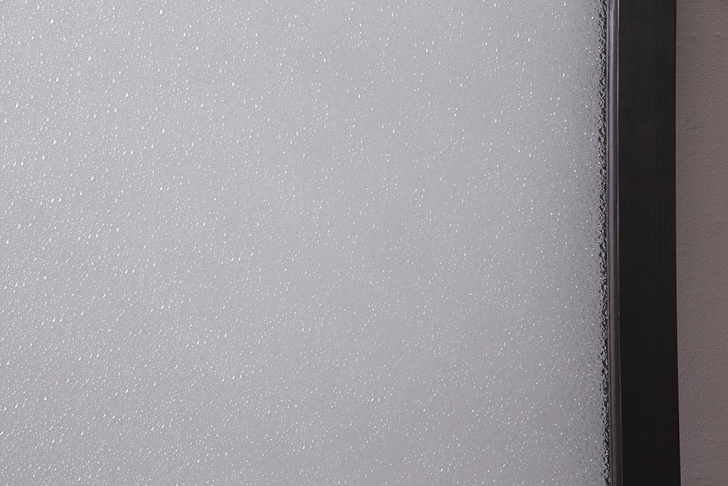 アンティーク建具　和製アンティーク　大判のダイヤガラスが魅力のガラス戸1枚(R-038199)