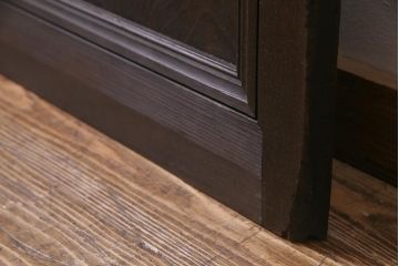 アンティーク建具　和製アンティーク　大判のダイヤガラスが魅力のガラス戸1枚(R-038199)