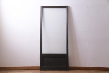 アンティーク建具　和製アンティーク　大判のダイヤガラスが魅力のガラス戸1枚(R-038199)