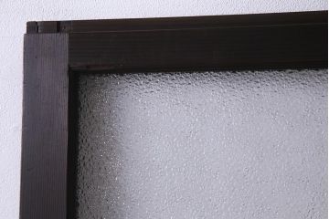 アンティーク建具　和製アンティーク　大判のダイヤガラスが魅力のガラス戸1枚(R-038199)