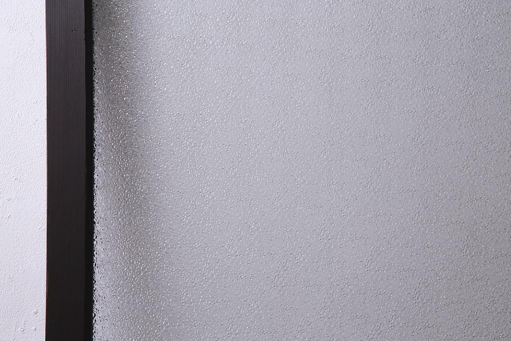 アンティーク建具　和製アンティーク　大判のダイヤガラスが魅力のガラス戸1枚(R-038199)