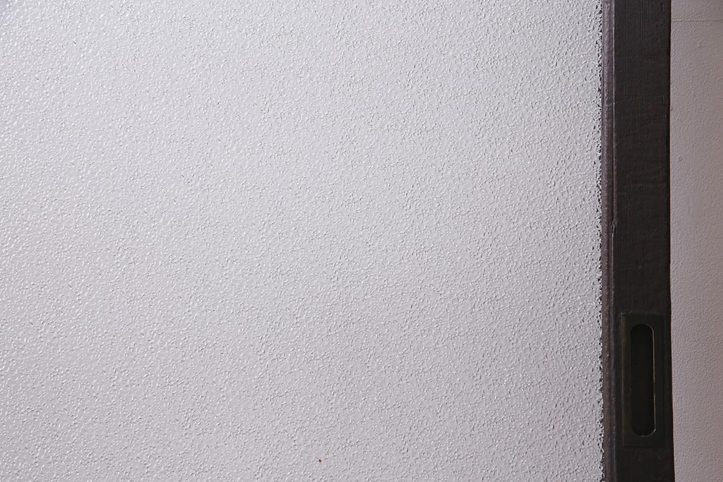 アンティーク建具　和製アンティーク　大判のダイヤガラスが魅力のガラス戸1枚(R-038199)