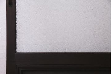 アンティーク建具　和製アンティーク　大判のダイヤガラスが魅力のガラス戸1枚(R-038199)