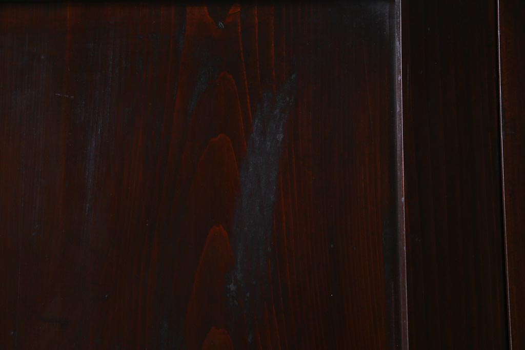 アンティーク建具　和製アンティーク　すりガラス入り　凛とした雰囲気が魅力的な格子帯戸4枚セット(板戸、引き戸、建具)(R-038200)