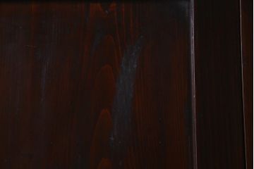 アンティーク建具　和製アンティーク　すりガラス入り　凛とした雰囲気が魅力的な格子帯戸4枚セット(板戸、引き戸、建具)(R-038200)