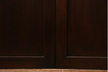 アンティーク建具　和製アンティーク　すりガラス入り　凛とした雰囲気が魅力的な格子帯戸4枚セット(板戸、引き戸、建具)(R-038200)