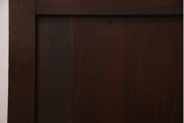 アンティーク建具　和製アンティーク　すりガラス入り　凛とした雰囲気が魅力的な格子帯戸4枚セット(板戸、引き戸、建具)(R-038200)