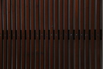 アンティーク建具　和製アンティーク　漆塗り　上質な和の空間を演出する格子帯戸4枚セット(引き戸、建具)(R-038203)