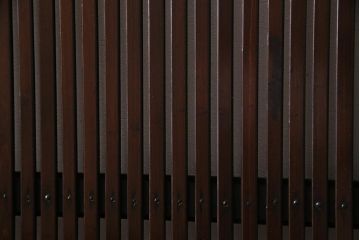 アンティーク建具　和製アンティーク　漆塗り　上質な和の空間を演出する格子帯戸4枚セット(引き戸、建具)(R-038203)