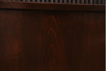 アンティーク建具　和製アンティーク　漆塗り　上質な和の空間を演出する格子帯戸4枚セット(引き戸、建具)(R-038203)