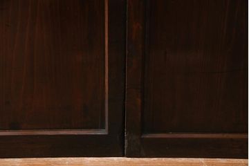 アンティーク建具　和製アンティーク　漆塗り　上質な和の空間を演出する格子帯戸4枚セット(引き戸、建具)(R-038203)