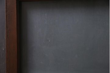 アンティーク建具　大正期　当時物色ガラス入り　表情豊かなガラス戸2枚セット(引き戸、建具)(R-038207)