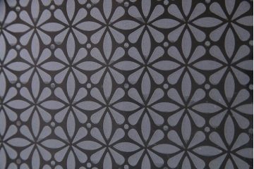 アンティーク建具　ペイント　当店オリジナルガラス入り　明るいカラーが魅力の木製ドア(扉、建具)(R-038208)