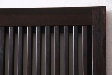 アンティーク建具　裏ガラス入り　変わり型　和の風情漂う格子戸2枚セット(建具、引き戸)(R-038210)