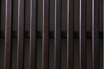 アンティーク建具　裏ガラス入り　変わり型　和の風情漂う格子戸2枚セット(建具、引き戸)(R-038210)