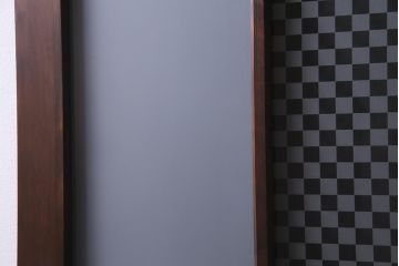 和製アンティーク　大正期　当時物色ガラス・当店オリジナルガラス　レトロモダンなガラスドア(建具、扉)(R-038211)