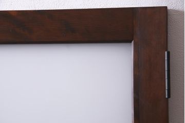 和製アンティーク　大正期　当時物色ガラス・当店オリジナルガラス　レトロモダンなガラスドア(建具、扉)(R-038211)