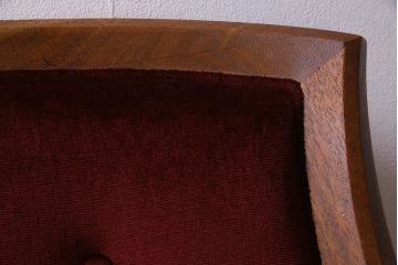 中古　DREXEL HERITAGE(ドレクセルヘリテイジ)　Upholstery(アップホルスタリー)　クラシカルな雰囲気漂うローバックチェア(1人掛けソファ、アームソファ)(定価約45万円)(R-038215)