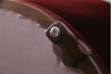 中古　DREXEL HERITAGE(ドレクセルヘリテイジ)　Upholstery(アップホルスタリー)　クラシカルな雰囲気漂うローバックチェア(1人掛けソファ、アームソファ)(定価約45万円)(R-038215)