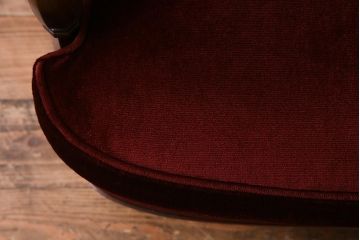 中古　DREXEL HERITAGE(ドレクセルヘリテイジ)　Upholstery(アップホルスタリー)　クラシカルな雰囲気漂うローバックチェア(1人掛けソファ、アームソファ)(定価約45万円)(R-038216)