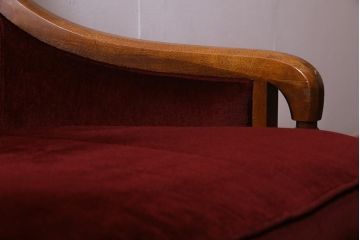 中古　DREXEL HERITAGE(ドレクセルヘリテイジ)　Upholstery(アップホルスタリー)　クラシカルな雰囲気漂うローバックチェア(1人掛けソファ、アームソファ)(定価約45万円)(R-038217)