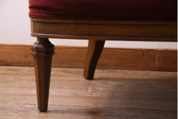 中古　DREXEL HERITAGE(ドレクセルヘリテイジ)　Upholstery(アップホルスタリー)　クラシカルな雰囲気漂うローバックチェア(1人掛けソファ、アームソファ)(定価約45万円)(R-038218)