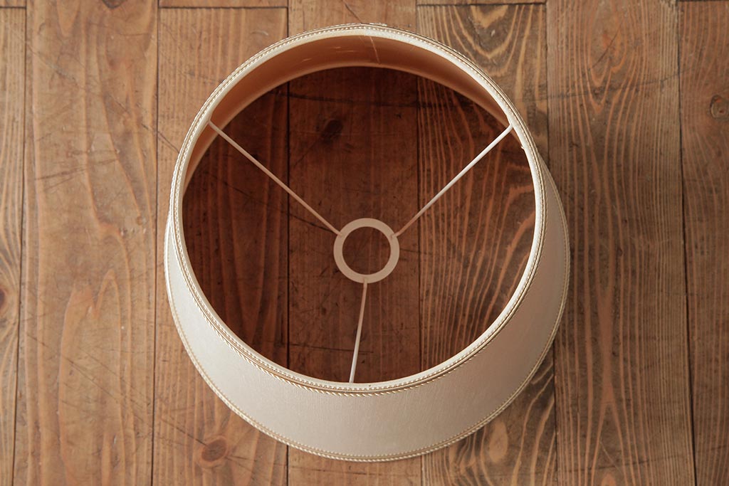 アンティーク雑貨　フランスアンティーク　ブルーのガラスが美しいテーブルランプ(卓上ランプ、スタンドライト)(R-038223)