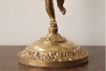 ヴィンテージ照明　フランスビンテージ　真鍮製　アンティークスタイルにおすすめのテーブルランプ(卓上ランプ、スタンドライト)(R-038228)