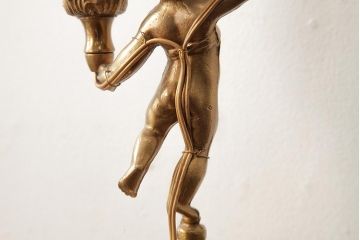 ヴィンテージ照明　フランスビンテージ　真鍮製　アンティークスタイルにおすすめのテーブルランプ(卓上ランプ、スタンドライト)(R-038228)