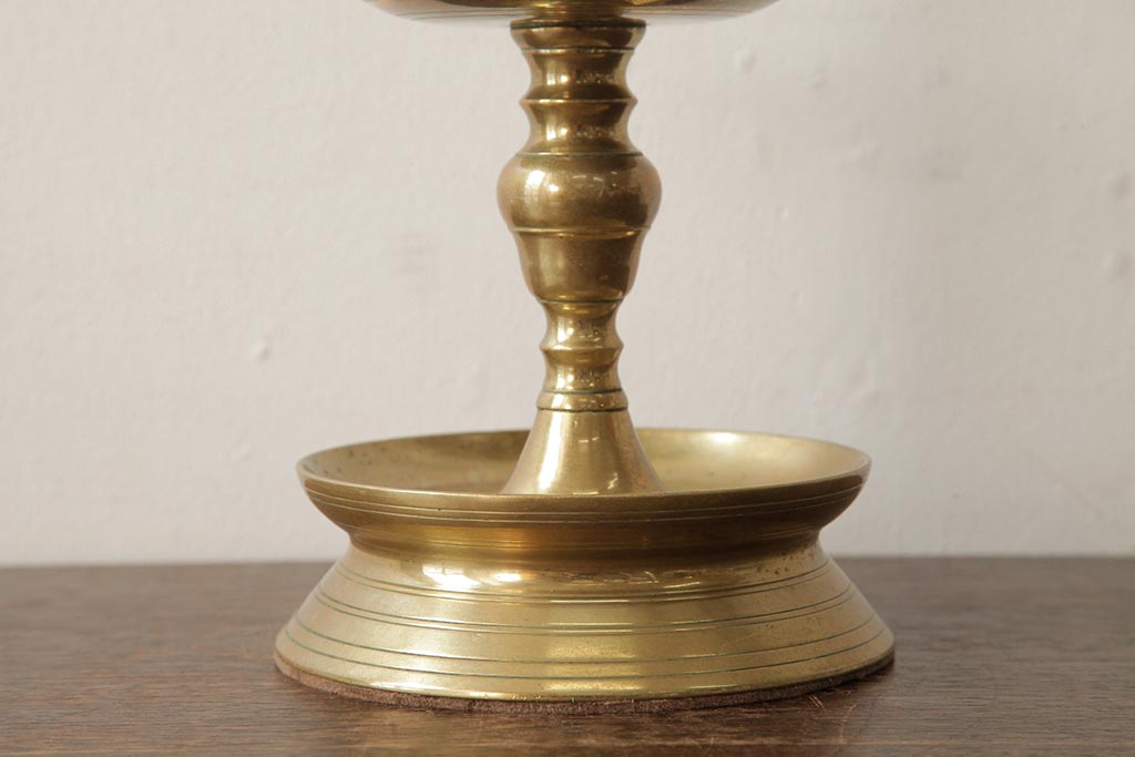 アンティーク照明　フランス　氷柱のような意匠が美しいガラスシェードのテーブルランプ(卓上ランプ、スタンドライト)(R-038230)