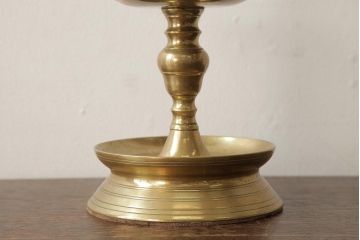 アンティーク照明　フランス　氷柱のような意匠が美しいガラスシェードのテーブルランプ(卓上ランプ、スタンドライト)(R-038230)