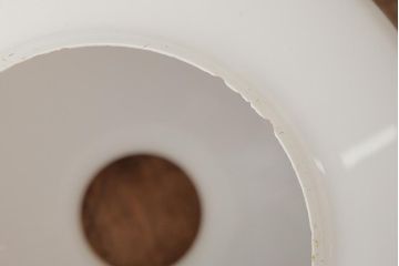 ビンテージ照明　和製ビンテージ　乳白ガラスが上品な印象のペンダントライト(吊り下げ照明・天井照明)(R-038232)