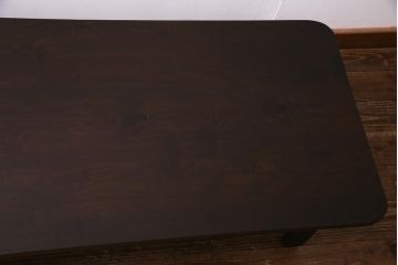 アンティーク家具　和製アンティーク　栃の木　重厚な雰囲気が魅力的なセンターテーブル(ローテーブル)(R-038234)