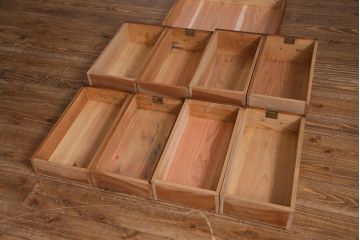 アンティーク家具　和製アンティーク　総ケヤキ材　レトロな雰囲気漂う両袖デスク(R-038235)