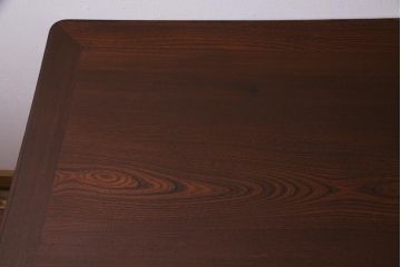 アンティーク家具　和製アンティーク　総ケヤキ材　レトロな雰囲気漂う両袖デスク(R-038235)