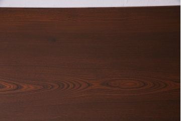 アンティーク家具　和製アンティーク　総ケヤキ材　レトロな雰囲気漂う両袖デスク(R-038235)