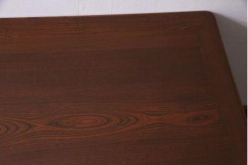 アンティーク家具　和製アンティーク　総ケヤキ材　レトロな雰囲気漂う両袖デスク(R-038235)