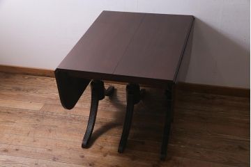 ヴィンテージ家具　イギリスビンテージ　マホガニー材　特大サイズ!　存在感たっぷりのバタフライテーブル(エクステンションテーブル)(R-038241)