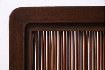 アンティーク家具　和製アンティーク　桑材・葦(ヨシ・アシ)　涼しげな衝立(つい立て、パーテーション)(R-038242)